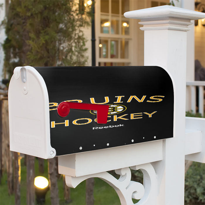 Boston Bruins Hockey Jersey Emblem Magnetic Mailbox Cover 18" X 21" Outdoor Decor