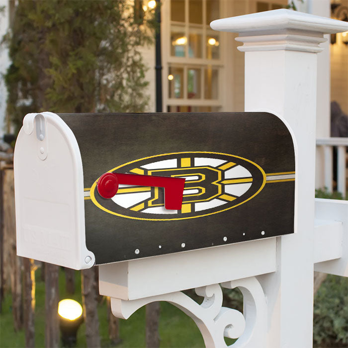 Boston Bruins Nhl Magnetic Mailbox Cover 18" X 21" Outdoor Decor