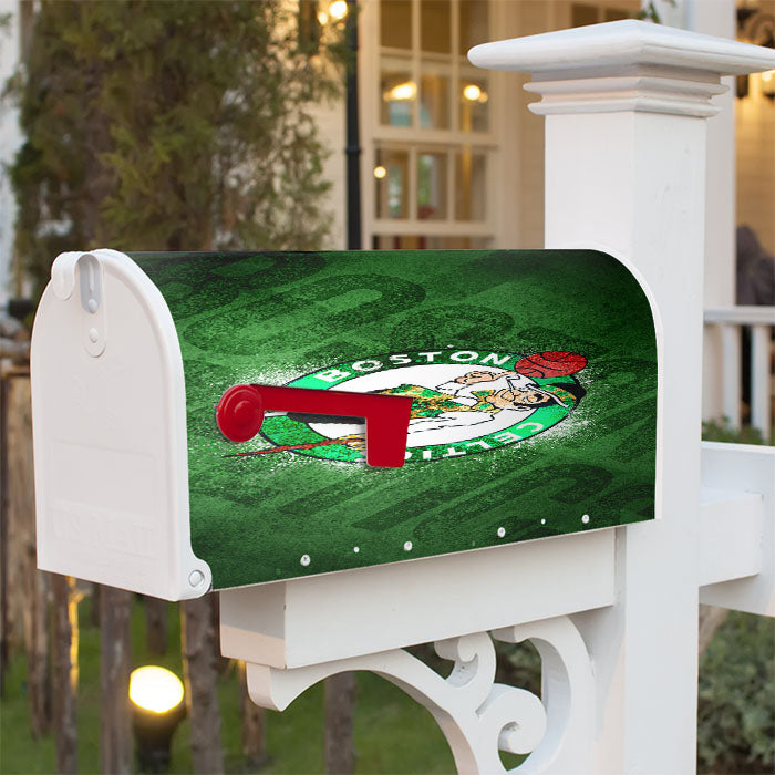 Boston Celtics Magnetic Mailbox Cover 18" X 21" Outdoor Decor