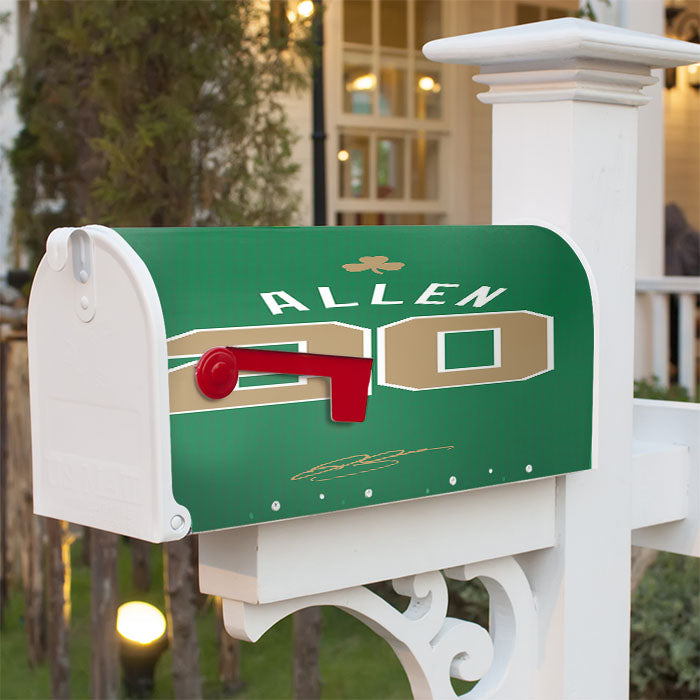 Boston Celtics Allen Magnetic Mailbox Cover 18" X 21" Outdoor Decor