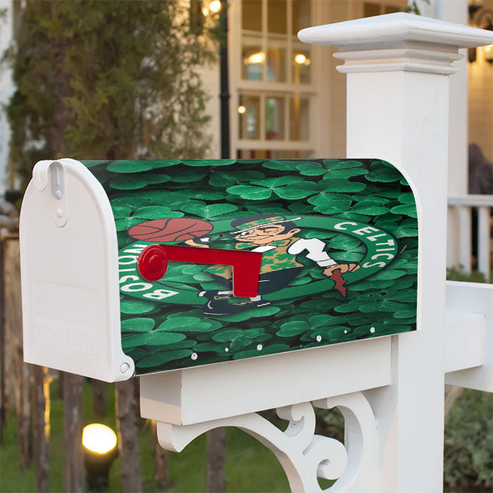 Boston Celtics Basket Ball Club Magnetic Mailbox Cover 18" X 21" Outdoor Decor
