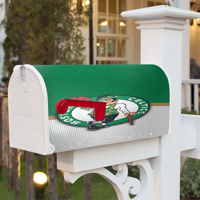 Boston Celtics Basketball Team Logo Magnetic Mailbox Cover 18" X 21" Outdoor Decor