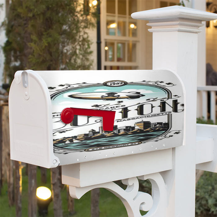 Boston Massachusetts Magnetic Mailbox Cover 18" X 21" Outdoor Decor