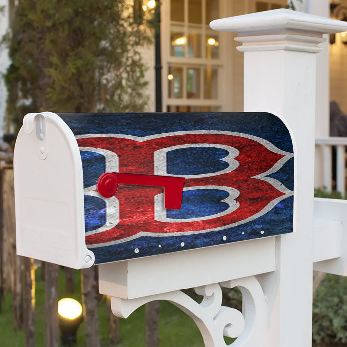 Boston Red Sox B Logo Magnetic Mailbox Cover 18" X 21" Outdoor Decor