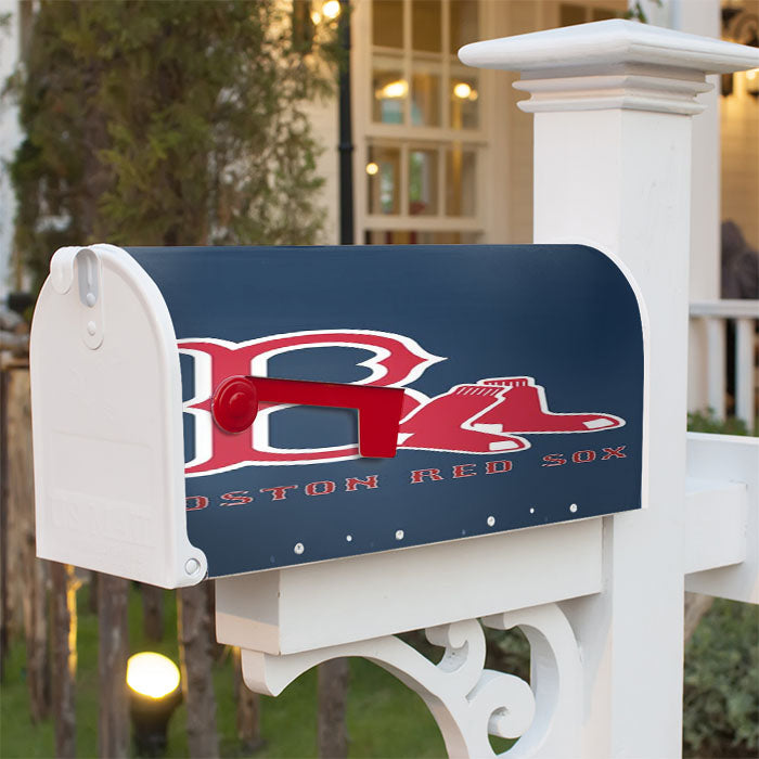Boston Red Sox Baseball Magnetic Mailbox Cover 18" X 21" Outdoor Decor