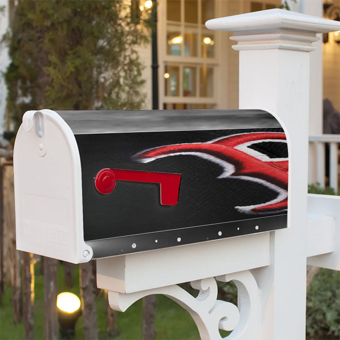Boston Red Sox Big Patch Grey Magnetic Mailbox Cover 18" X 21" Outdoor Decor