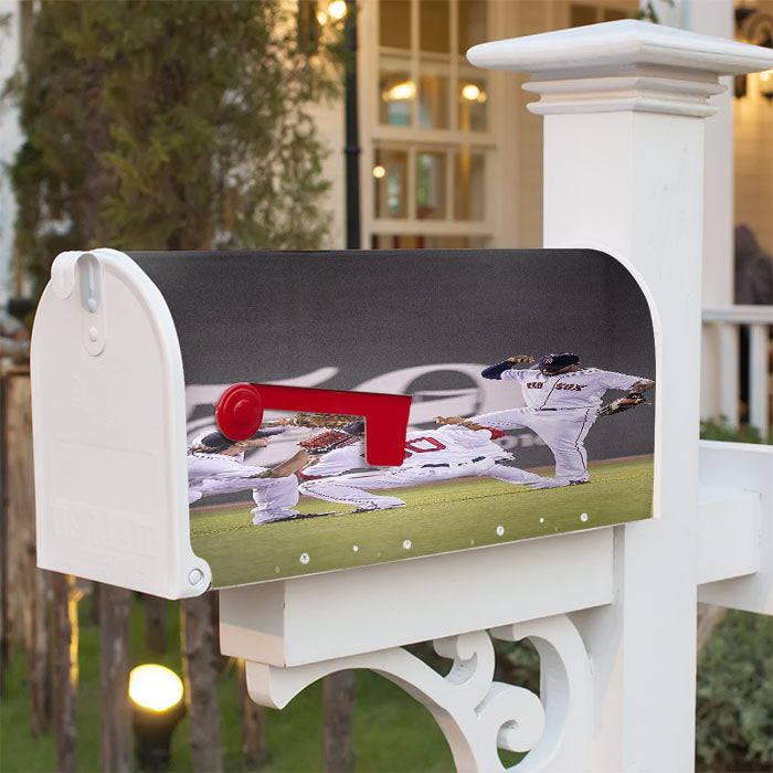 Boston Red Sox Celebration Magnetic Mailbox Cover 18" X 21" Outdoor Decor