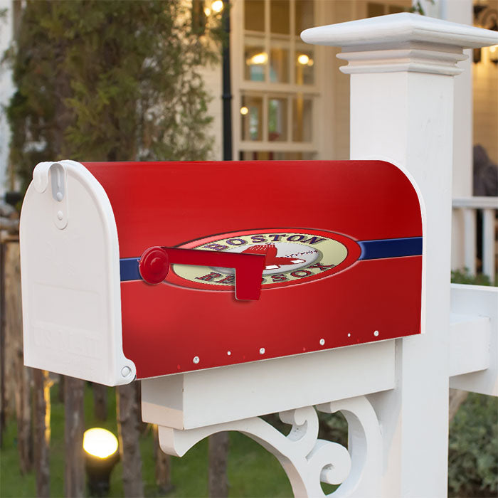 Boston Red Sox Logo Magnetic Mailbox Cover 18" X 21" Outdoor Decor