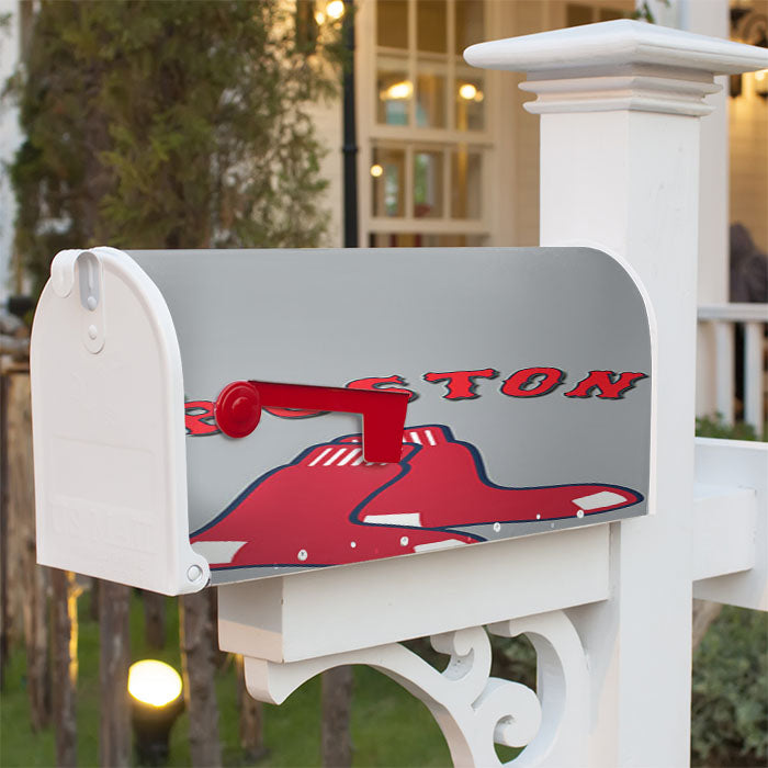 Boston Red Sox Red Magnetic Mailbox Cover 18" X 21" Outdoor Decor