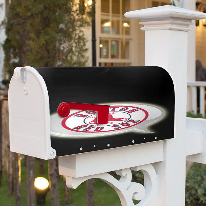 Boston Red Sox Shadow Magnetic Mailbox Cover 18" X 21" Outdoor Decor