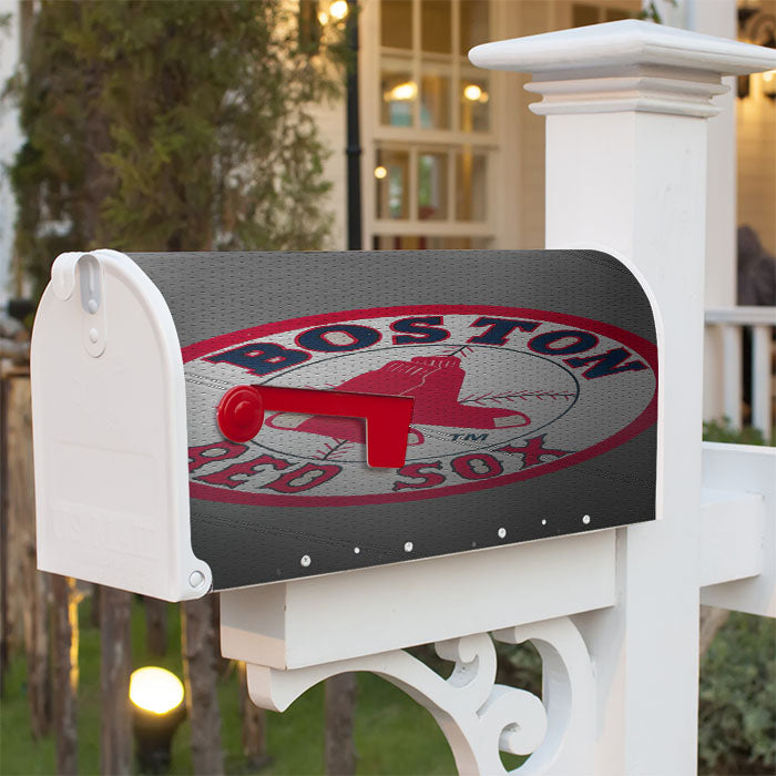Boston Red Sox Softball Magnetic Mailbox Cover 18" X 21" Outdoor Decor