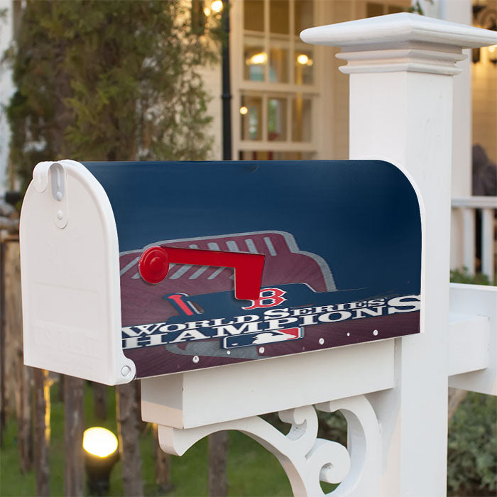 Boston Red Sox World Series Magnetic Mailbox Cover 18" X 21" Outdoor Decor