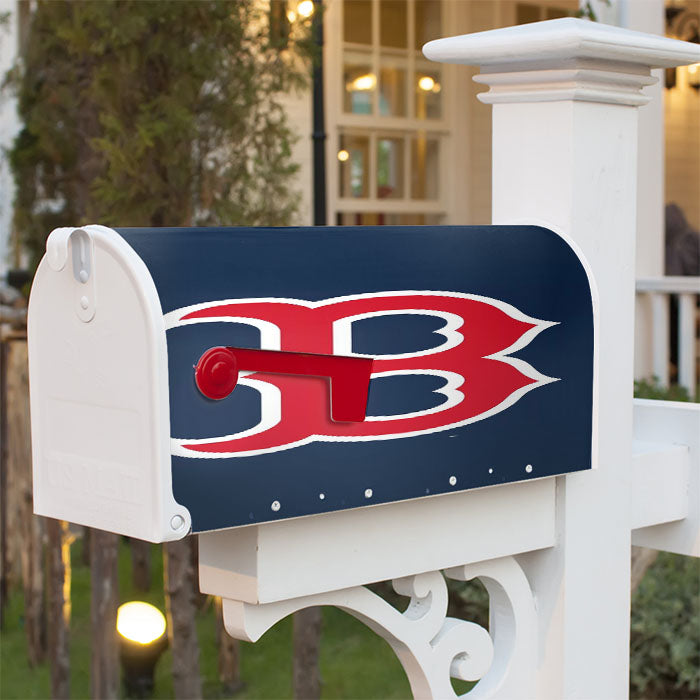 Boston Redsox B Magnetic Mailbox Cover 18" X 21" Outdoor Decor