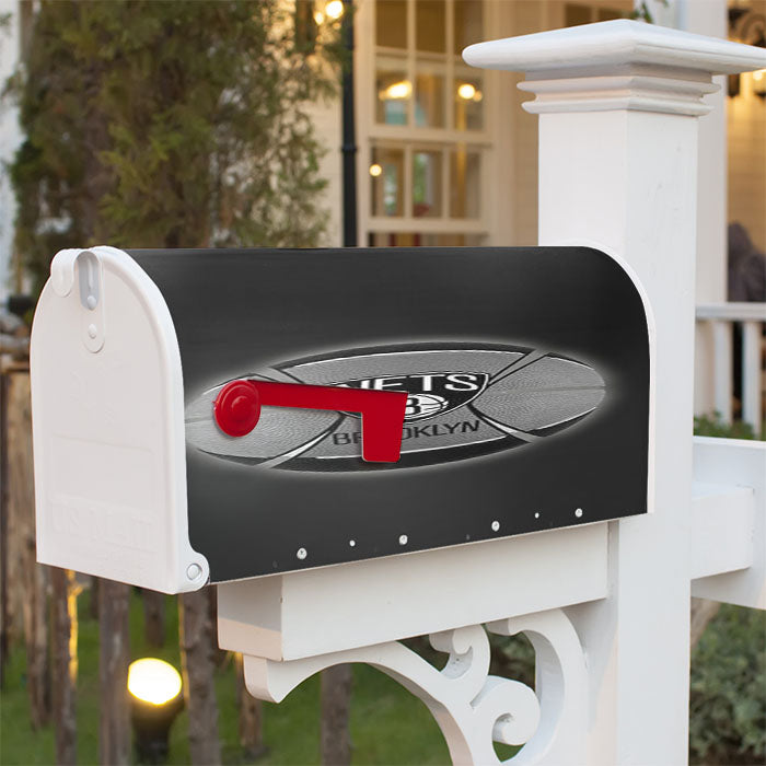 Brokliyn Nets Magnetic Mailbox Cover 18" X 21" Outdoor Decor