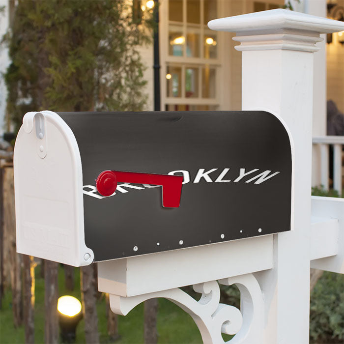 Brown Brooklyn Magnetic Mailbox Cover 18" X 21" Outdoor Decor