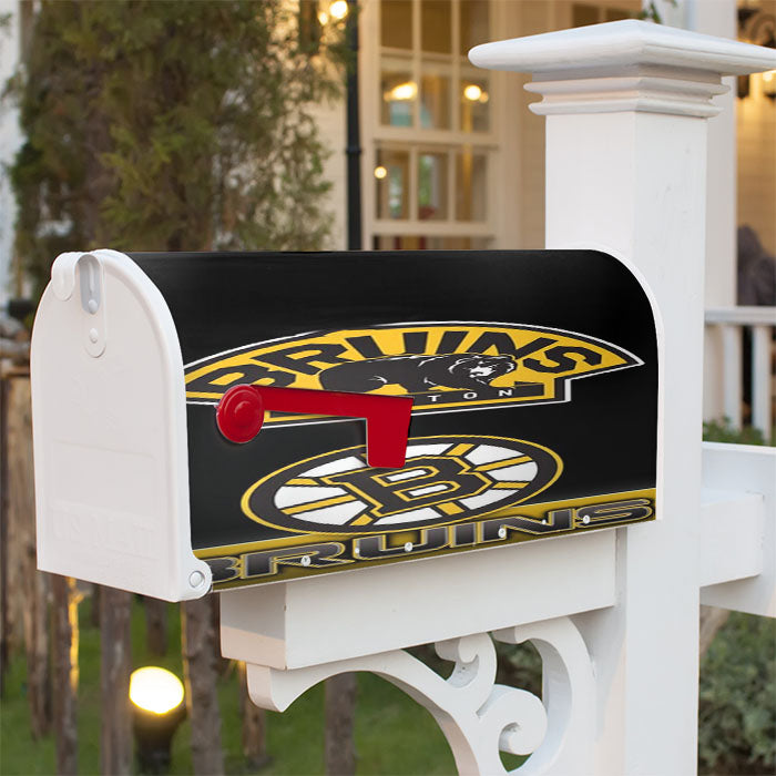 Bruins Boston Magnetic Mailbox Cover 18" X 21" Outdoor Decor