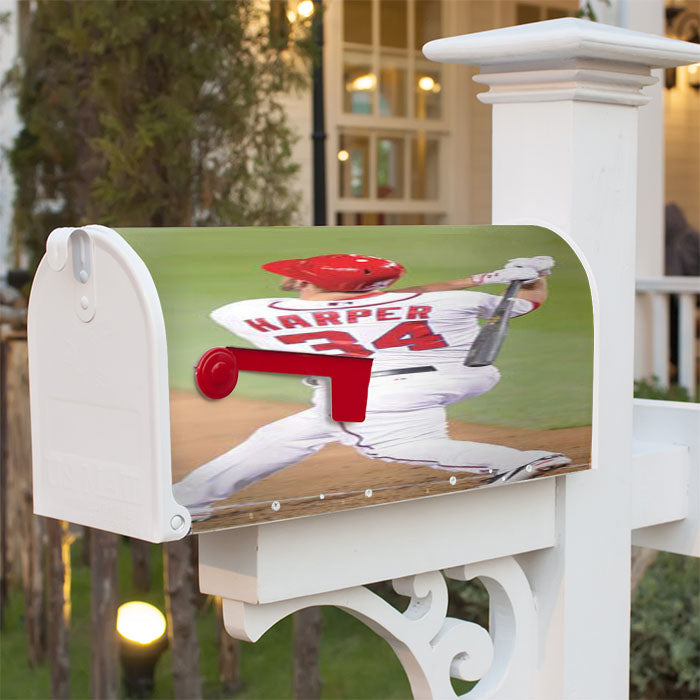 Bryce Harper Magnetic Mailbox Cover 18" X 21" Outdoor Decor