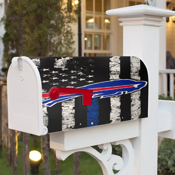Buffalo Bills Blue Thin Magnetic Mailbox Cover 18" X 21" Outdoor Decor