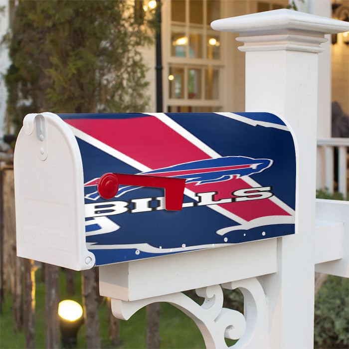 Buffalo Bills Football Team Magnetic Mailbox Cover 18" X 21" Outdoor Decor