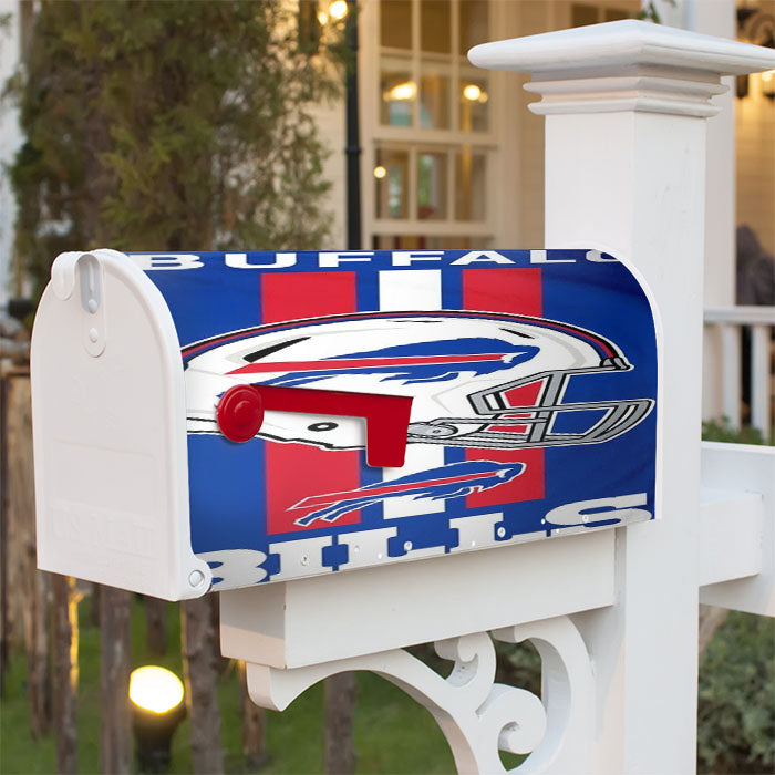 Buffalo Bills Team Magnetic Mailbox Cover 18" X 21" Outdoor Decor