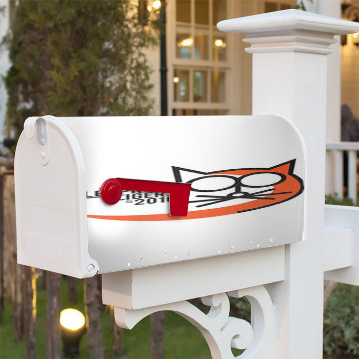 Bulletprof Tigers Baseball Logo White Magnetic Mailbox Cover 18" X 21" Outdoor Decor
