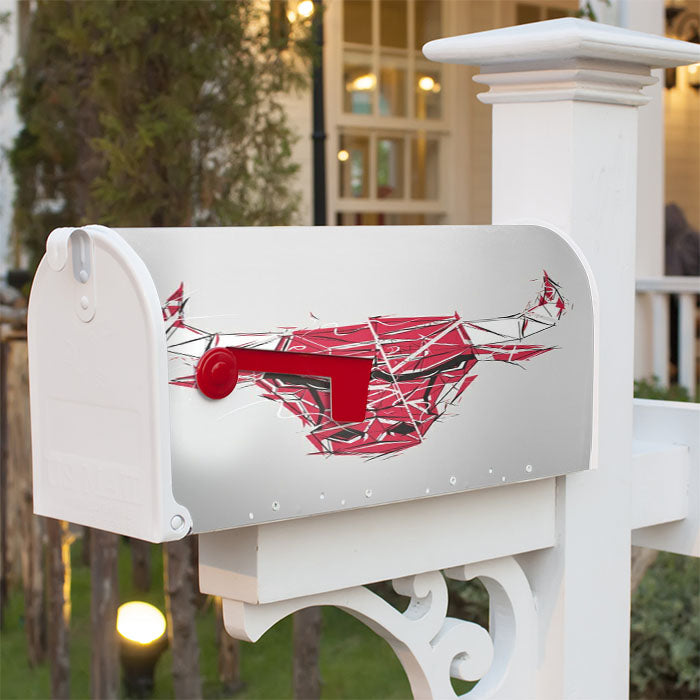Bulls Basketball Magnetic Mailbox Cover 18" X 21" Outdoor Decor