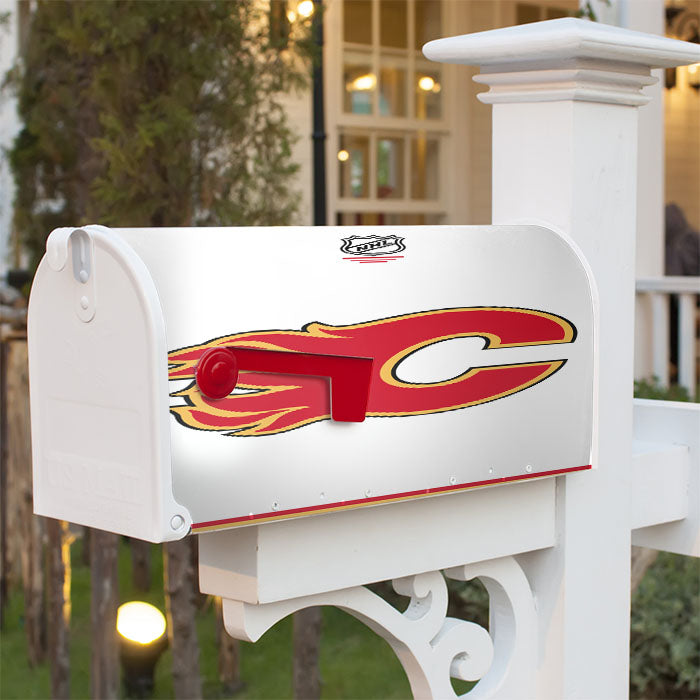 Calgary Flames Magnetic Mailbox Cover 18" X 21" Outdoor Decor