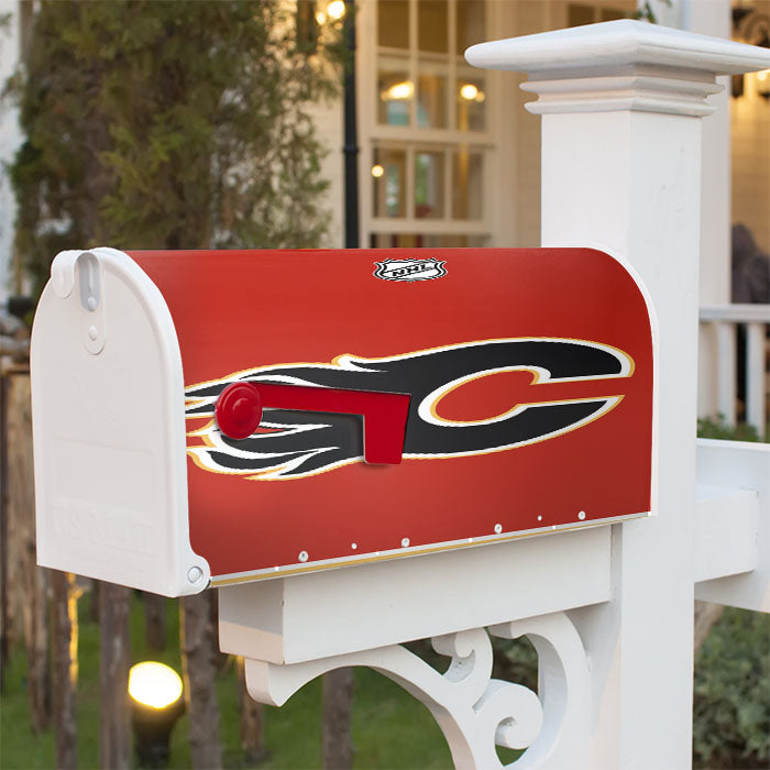 Calgary Flames 1 Magnetic Mailbox Cover 18" X 21" Outdoor Decor