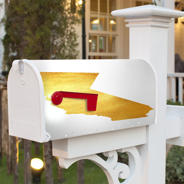 California Golden State Map Magnetic Mailbox Cover 18" X 21" Outdoor Decor