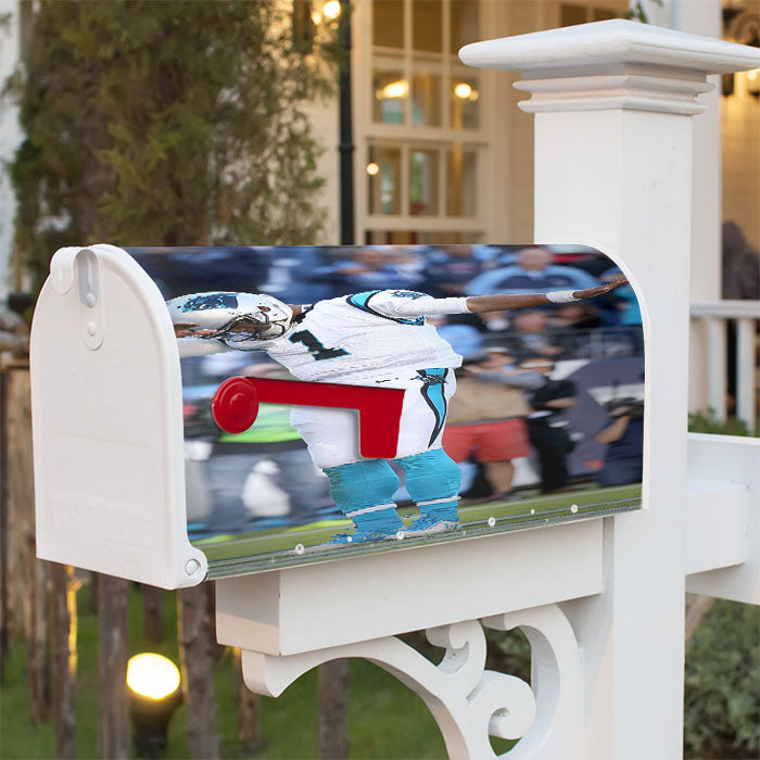 Cam Newton Dabbing Magnetic Mailbox Cover 18" X 21" Outdoor Decor