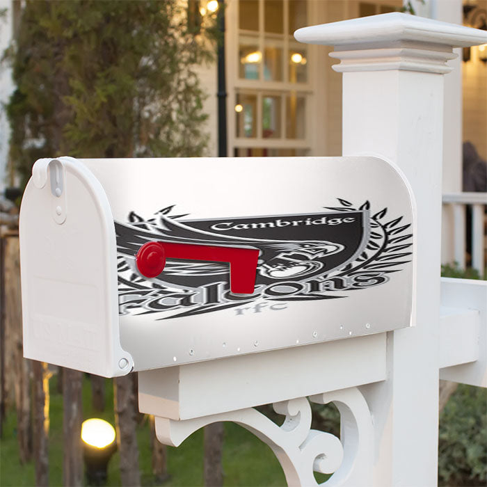 Cambridge Falcons Logo Magnetic Mailbox Cover 18" X 21" Outdoor Decor