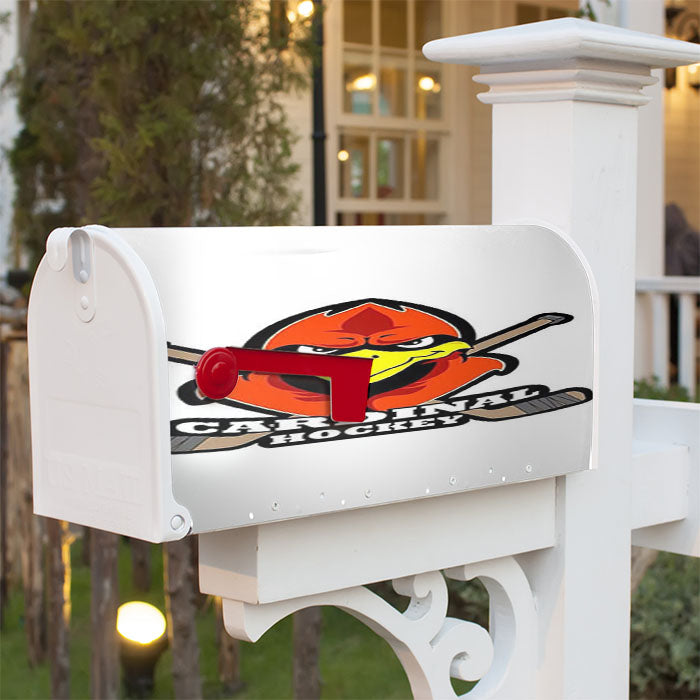 Cardinal Hockey Magnetic Mailbox Cover 18" X 21" Outdoor Decor