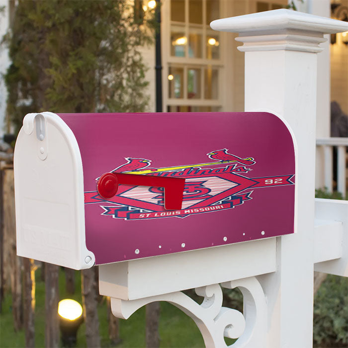 Cardinals Pink Magnetic Mailbox Cover 18" X 21" Outdoor Decor