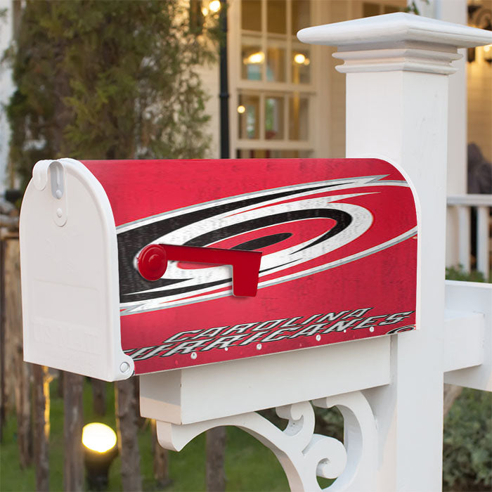 Carolina Hurricanes Logo Magnetic Mailbox Cover 18" X 21" Outdoor Decor