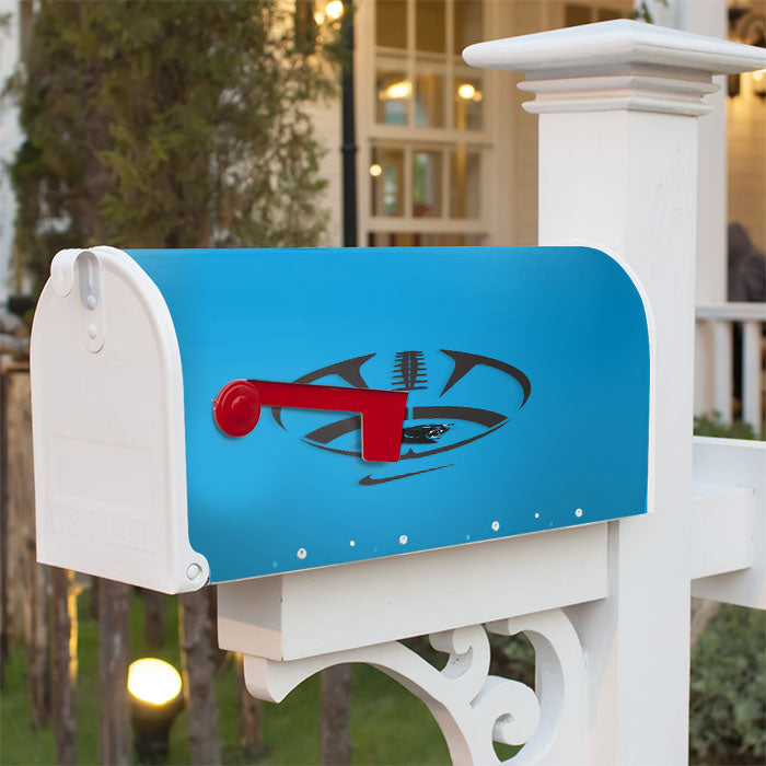 Carolina Panthers Blue Logo Magnetic Mailbox Cover 18" X 21" Outdoor Decor