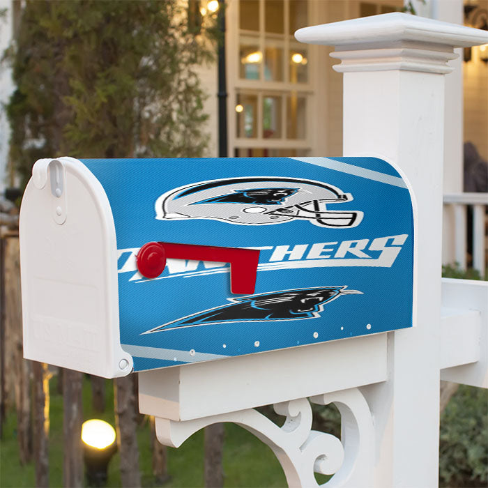 Carolina Panthers Wallpaper Magnetic Mailbox Cover 18" X 21" Outdoor Decor