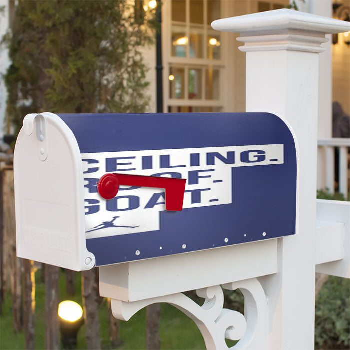 Ceiling Roof Goat Unc Jordan North Carolina Magnetic Mailbox Cover 18" X 21" Outdoor Decor