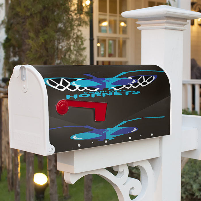Charlotte Hornets Art Magnetic Mailbox Cover 18" X 21" Outdoor Decor