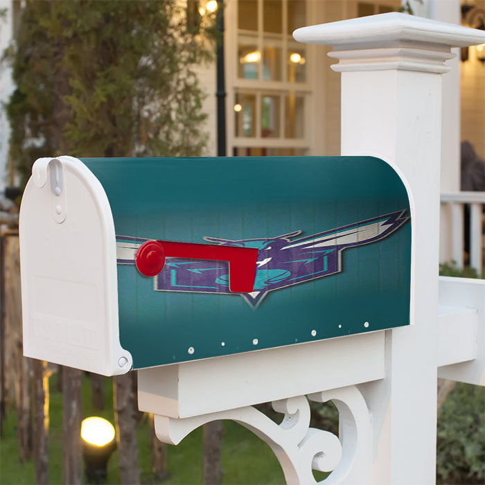 Charlotte Hornets Blue Magnetic Mailbox Cover 18" X 21" Outdoor Decor
