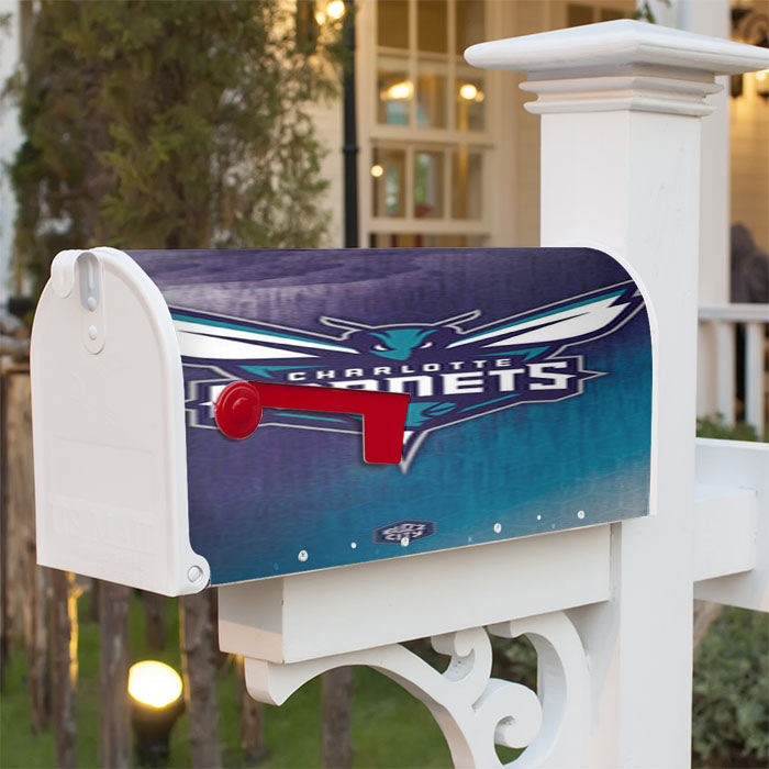 Charlotte Hornets Logo Magnetic Mailbox Cover 18" X 21" Outdoor Decor