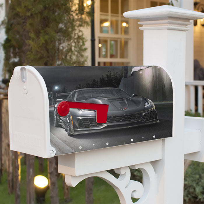 Chevrolet Corvette Zr1 Magnetic Mailbox Cover 18" X 21" Outdoor Decor