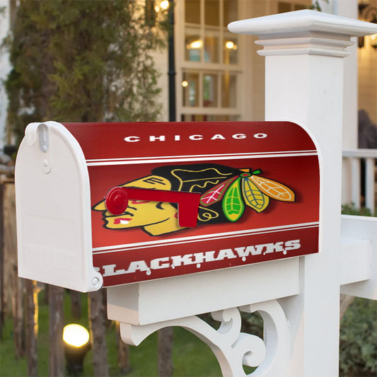 Chicago Blackhawks Nhl Ice Hokey Magnetic Mailbox Cover 18" X 21" Outdoor Decor