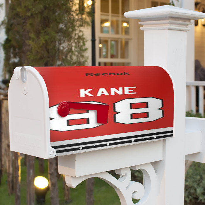 Chicago Blackhawks Patrick Kane Jersey Back Magnetic Mailbox Cover 18" X 21" Outdoor Decor