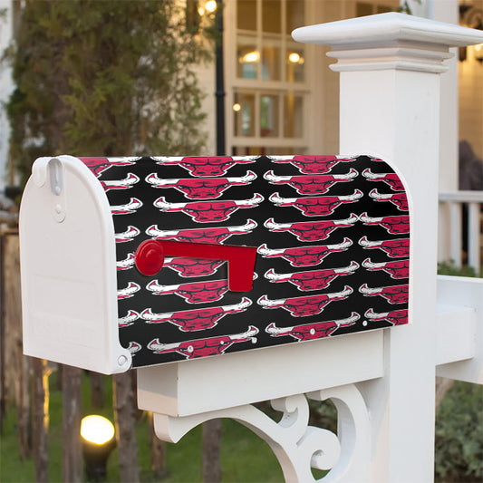 Chicago Bulls Basket Ball Magnetic Mailbox Cover 18" X 21" Outdoor Decor