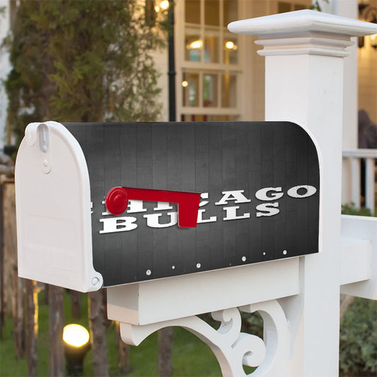 Chicago Bulls Hardwood Magnetic Mailbox Cover 18" X 21" Outdoor Decor