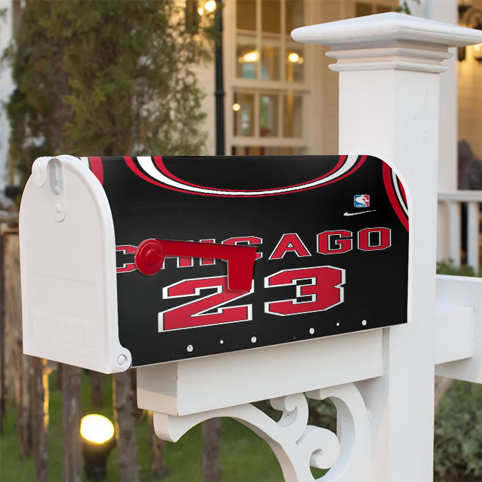 Chicago Bulls Jersey Uniform Basketball Number 23 Magnetic Mailbox Cover 18" X 21" Outdoor Decor