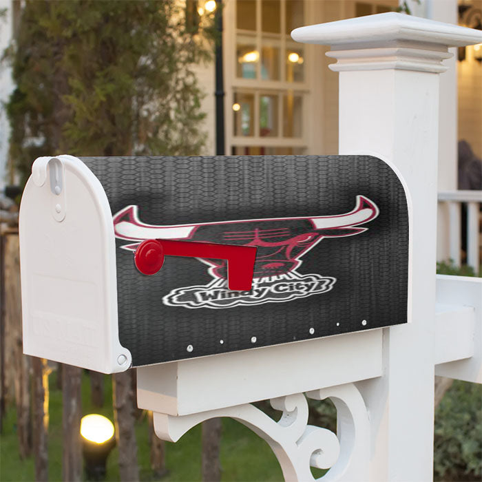 Chicago Bulls Logo Magnetic Mailbox Cover 18" X 21" Outdoor Decor