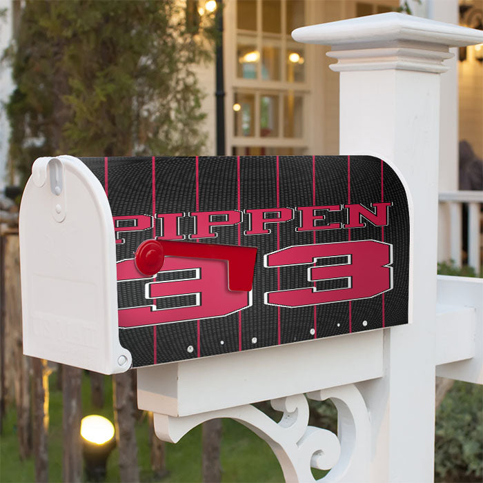 Chicago Bulls Pippen 33 Jersey Magnetic Mailbox Cover 18" X 21" Outdoor Decor