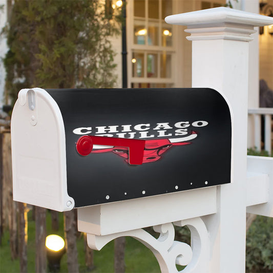 Chicago Bulls Wallpaper Magnetic Mailbox Cover 18" X 21" Outdoor Decor