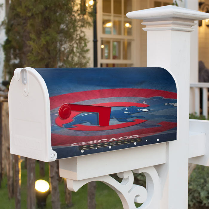 Chicago Cubs Magnetic Mailbox Cover 18" X 21" Outdoor Decor